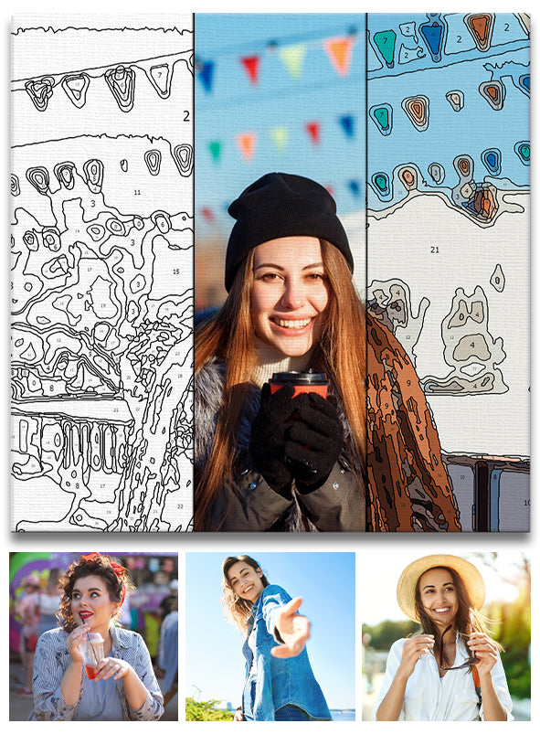 Custom Photo - Personalized Step Mom Paint By Numbers Kit