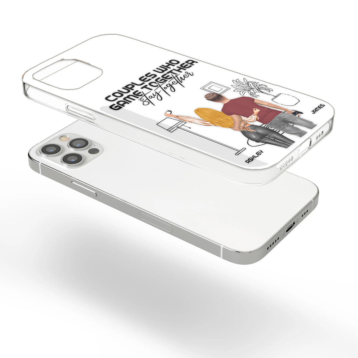 Couples Who Game Together Stay Together - Personalized Video Game Clear Phone Case
