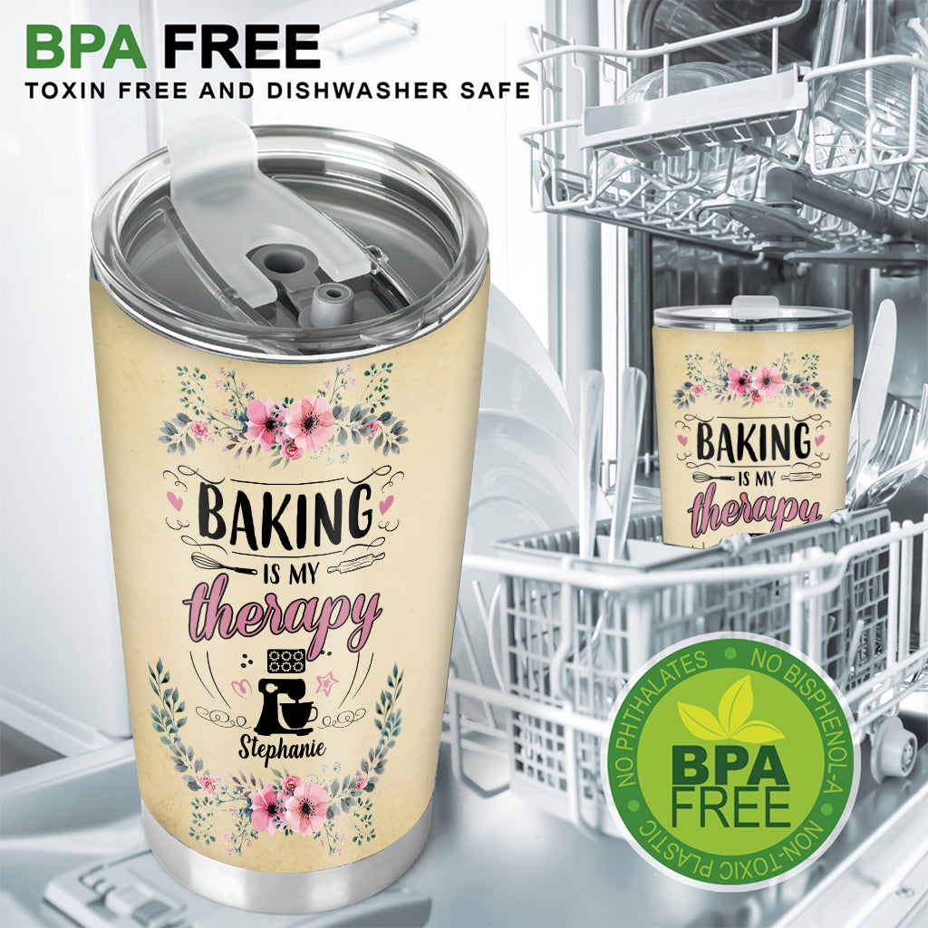 Baking Therapy - Personalized Baking Tumbler