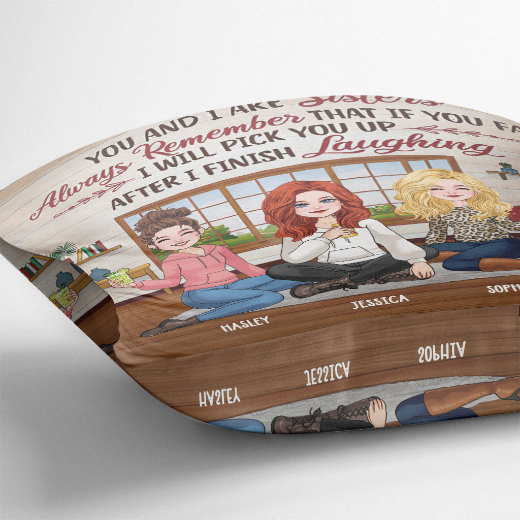 After I Finish Laughing - Personalized Bestie Throw Pillow
