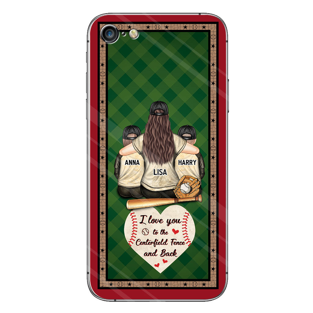 My Heart Is On That Field - Personalized Baseball Clear Phone Case