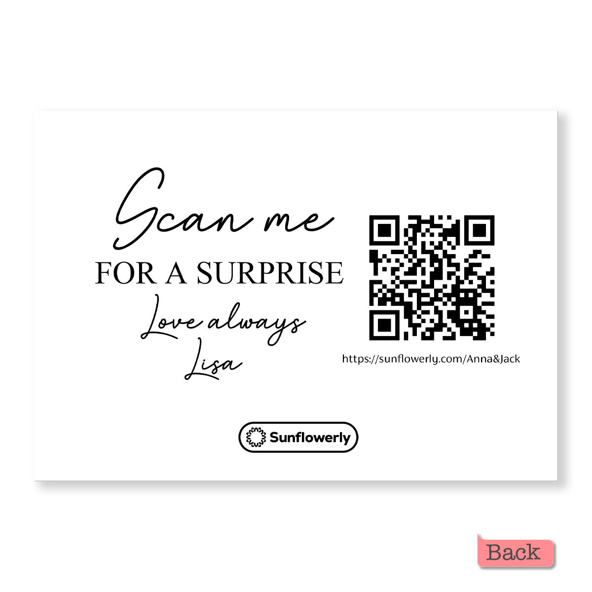 Forever Love - Personalized QR Greeting Card