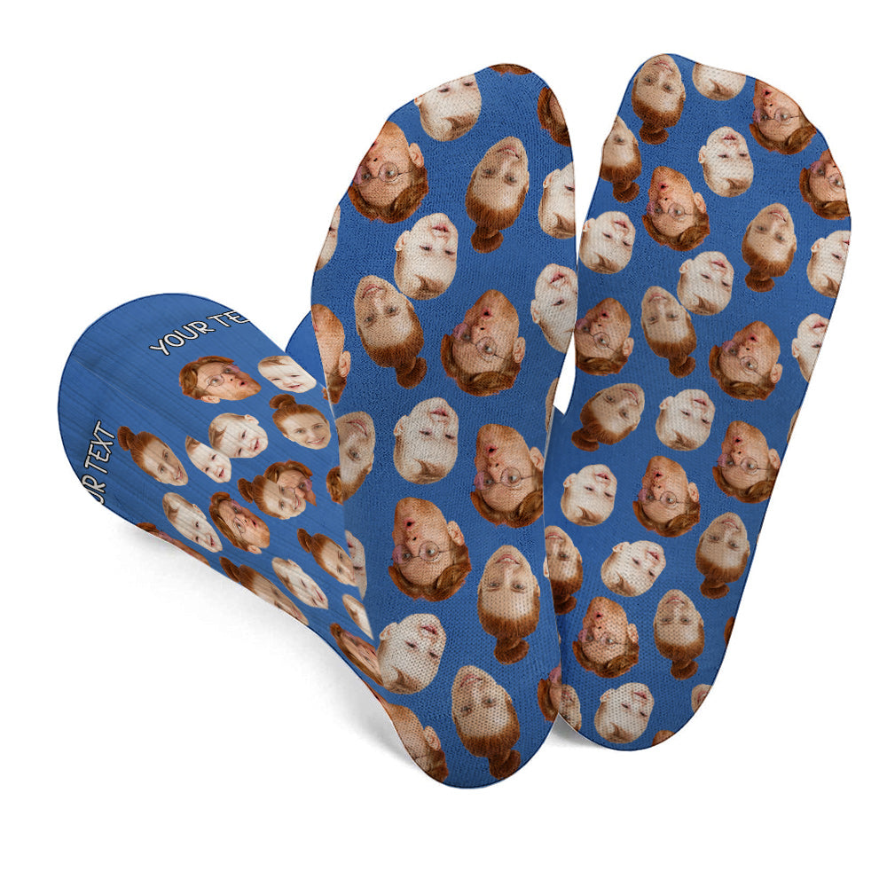 Put Any Faces On Socks - gift for anyone, dog lover, cat lover - Personalized Socks