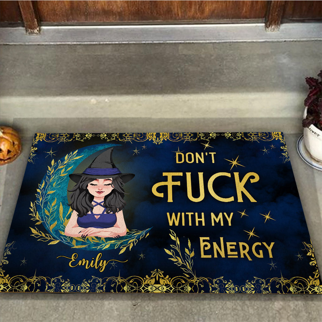 Don't F With My Energy - Personalized Witch Doormat