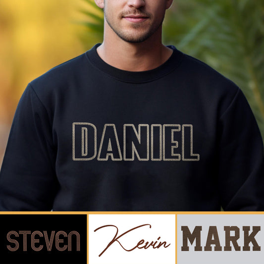 Custom Name - Personalized grandson Embroidered Sweater