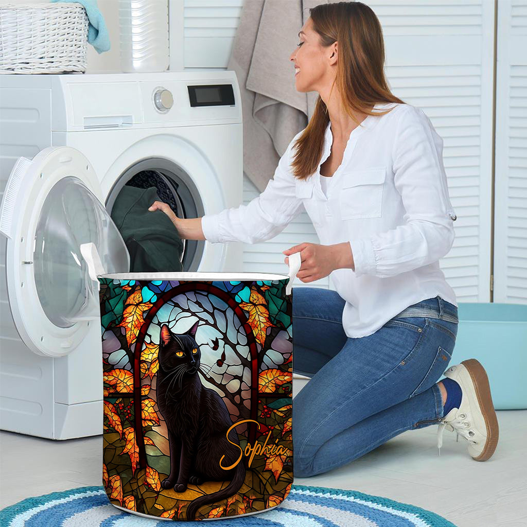 Black Cat - Personalized Black Cat Storage Basket