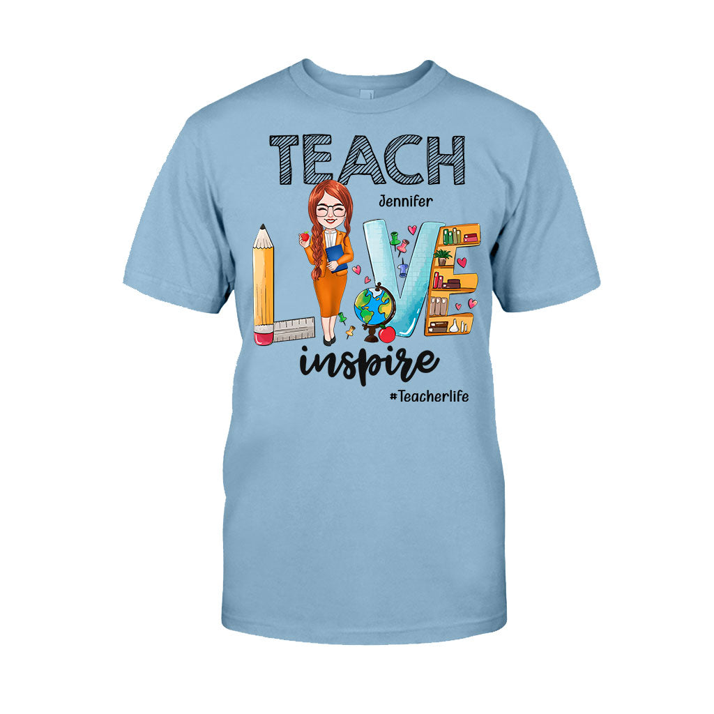 Teach Love Inspire - Personalized Teacher T-shirt & Hoodie