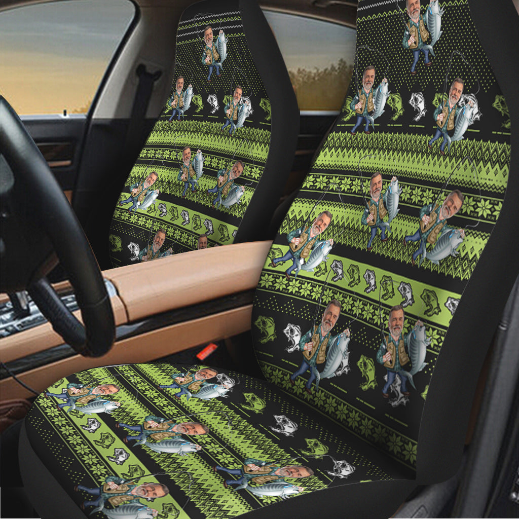 Love Fishing - Personalized Fishing Seat Covers