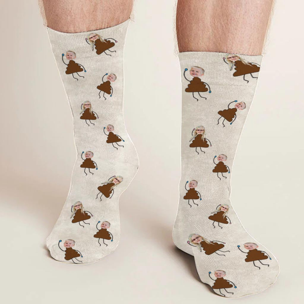 Dad's Little Cuties - Gift for dad, grandpa, mom, uncle, aunt, grandma - Personalized Socks