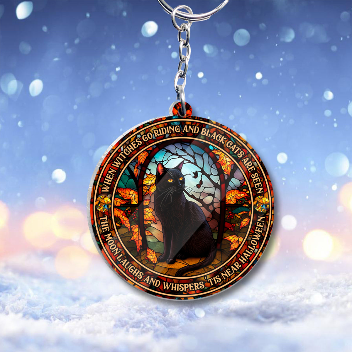 When Witches Go Riding And Black Cats Are Seen Witch - Witch One-sided Keychain