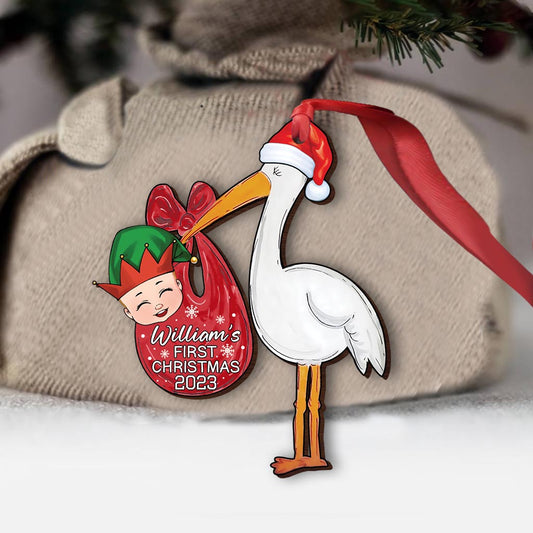 Baby First Christmas - Personalized Newborn Ornament