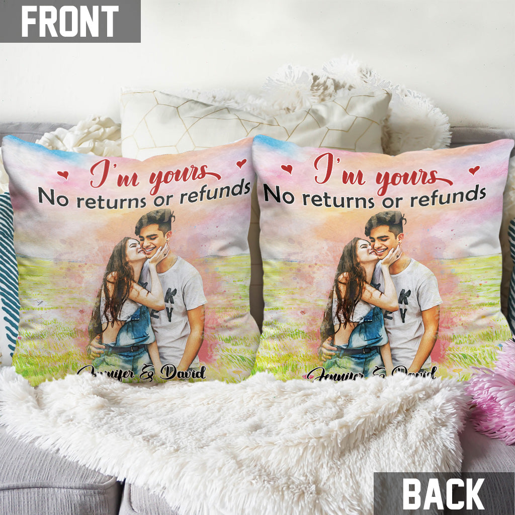 I'm Yours - Personalized Couple Throw Pillow