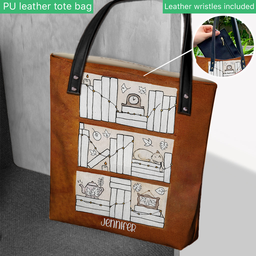 Four Seasons Reading Tracker - Personalized Book Tote Bag