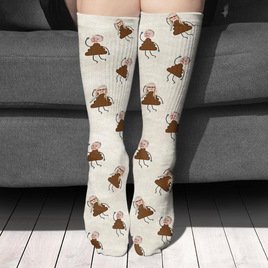 Dad's Little Cuties - Gift for dad, grandpa, mom, uncle, aunt, grandma - Personalized Socks