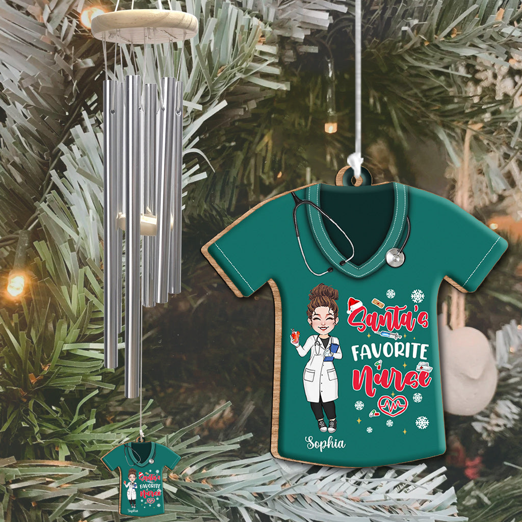 Santa's Favorite Nurse - Personalized Nurse Wind Chime