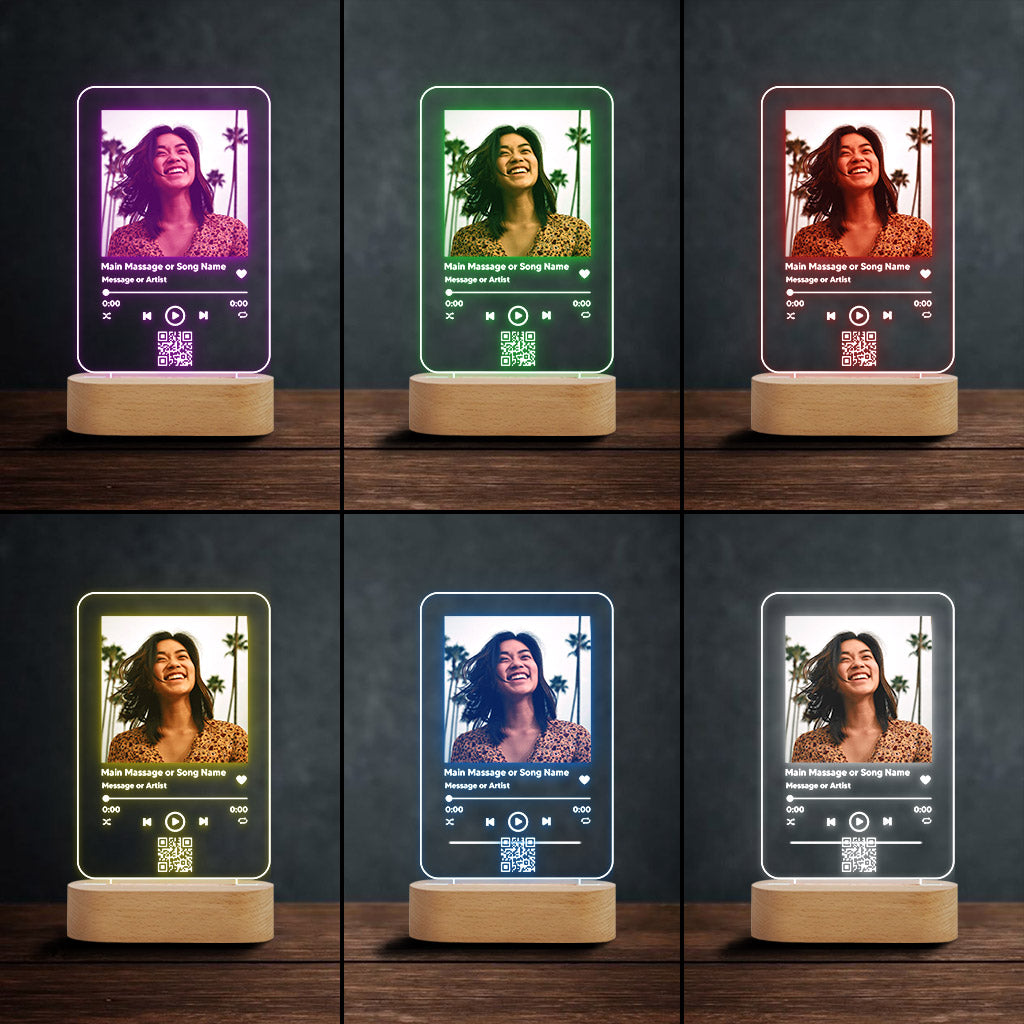 Favorite Song - Personalized Shaped Plaque Light Base