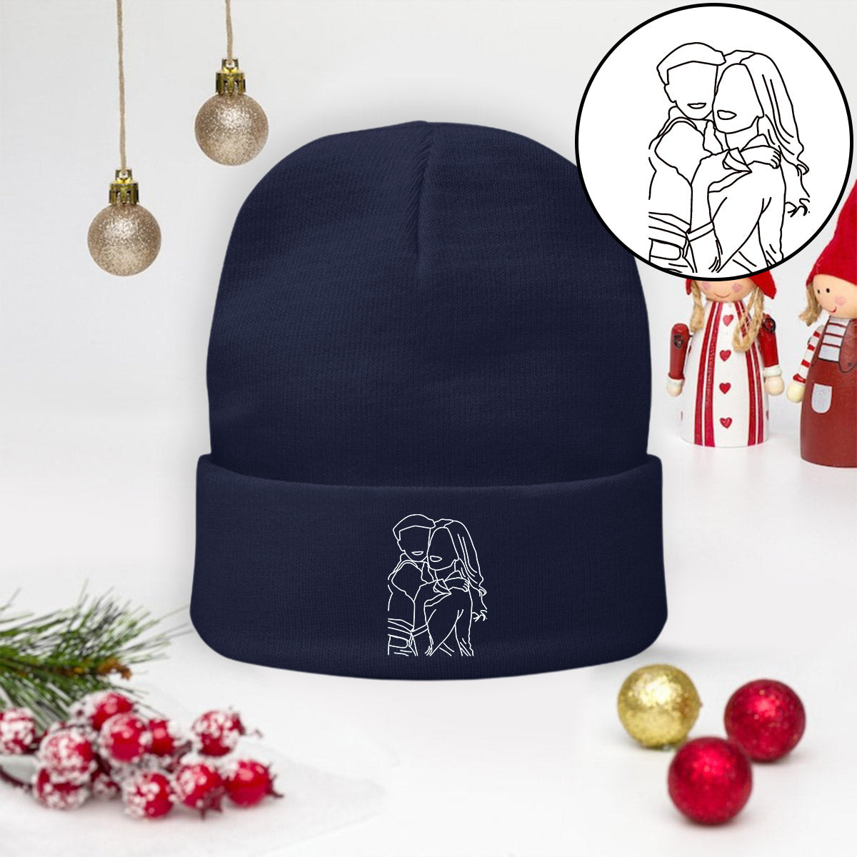 Custom Photo - Personalized Mother Embroidered Beanie