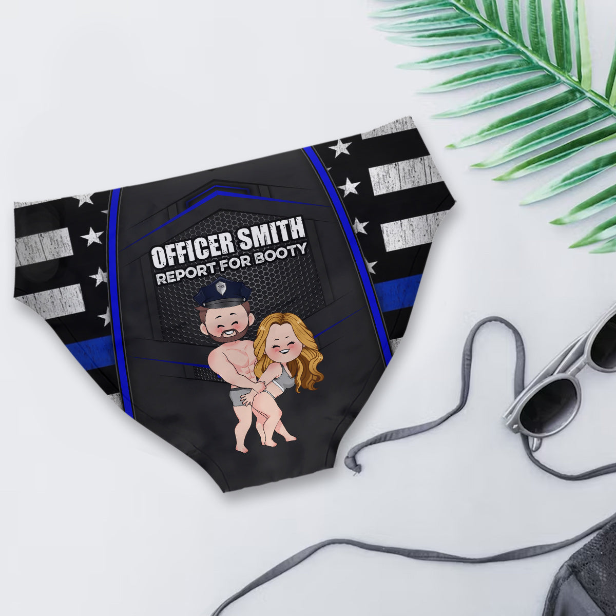 Report For Booty - Personalized Police Officer Women's Briefs