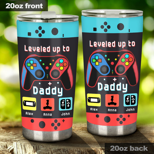 Gamer Dad Like A Regular Dad But Way Cooler - Video Game gift for dad, Gamer - Personalized Tumbler