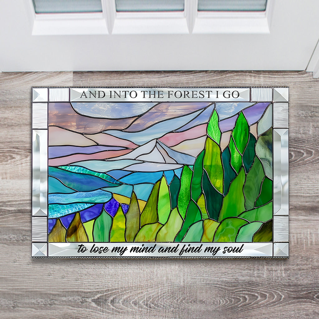 And Into The Forest I Go - Hiking Doormat