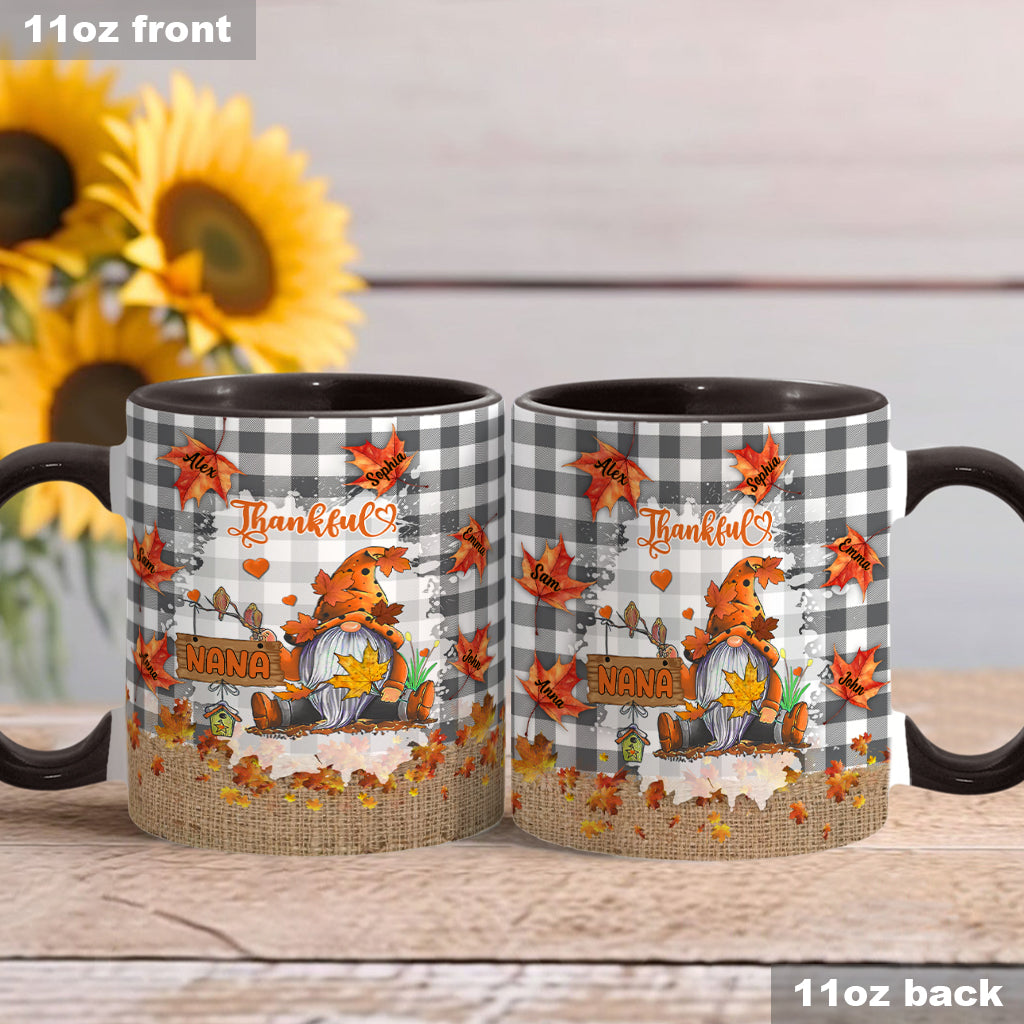 Thankful Grandma - Personalized Grandma Accent Mug