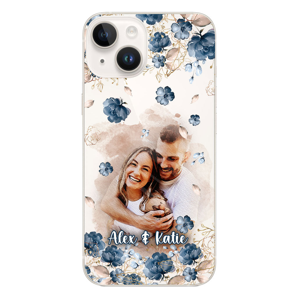 Floral Phone Case - Personalized Clear Phone Case