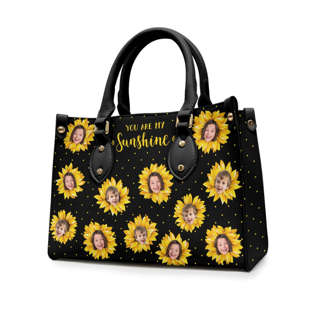 Grandma’s Garden - Gift for grandma, mom - Personalized Leather Handbag