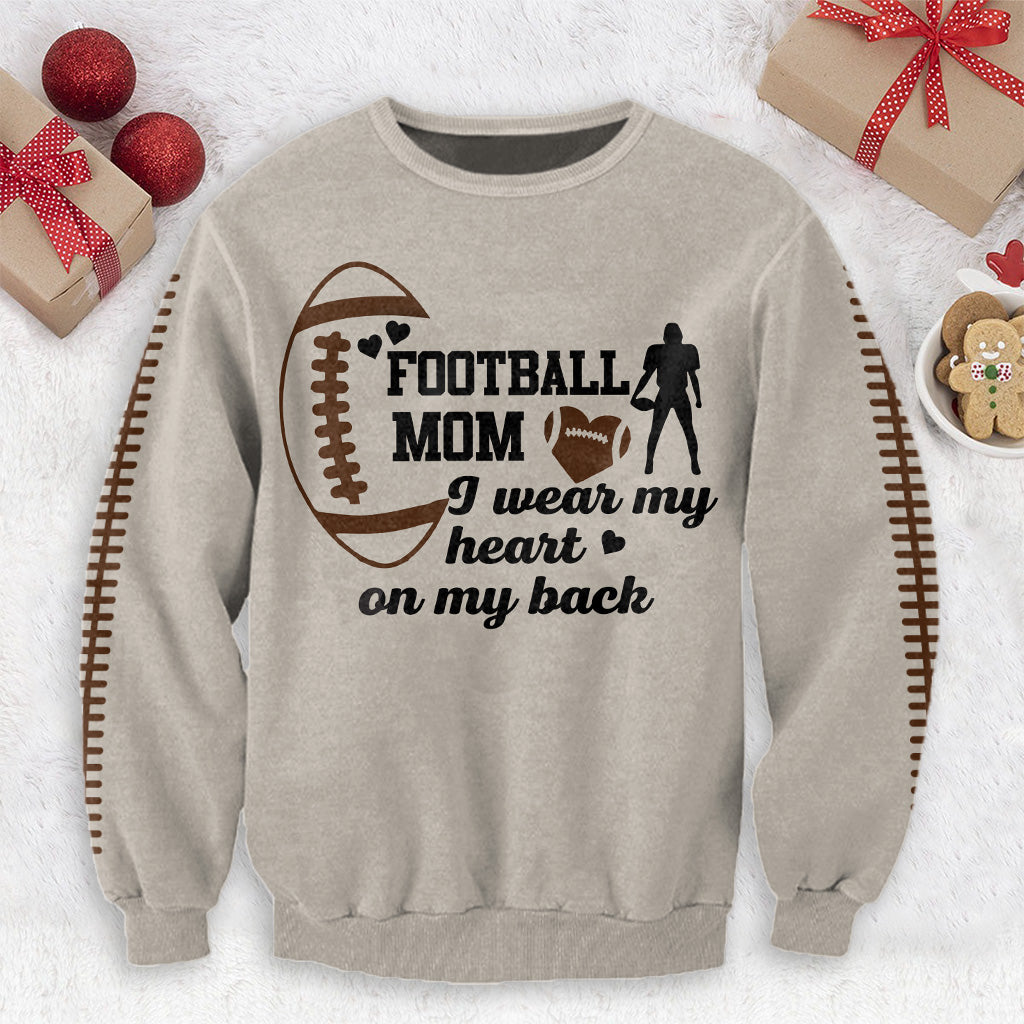 Football Mom - Personalized Football Ugly Sweater