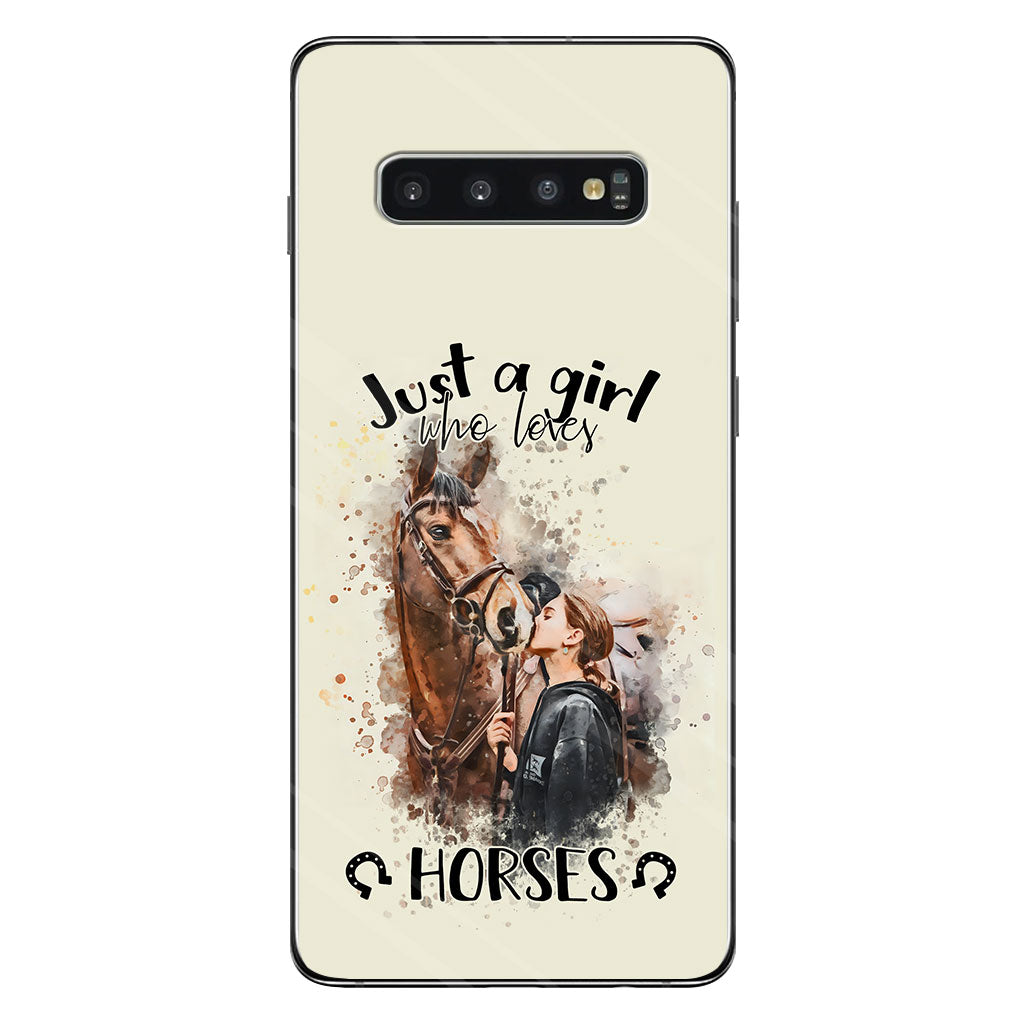 Just A Girl Who Loves Horses - Personalized Horse Phone Case