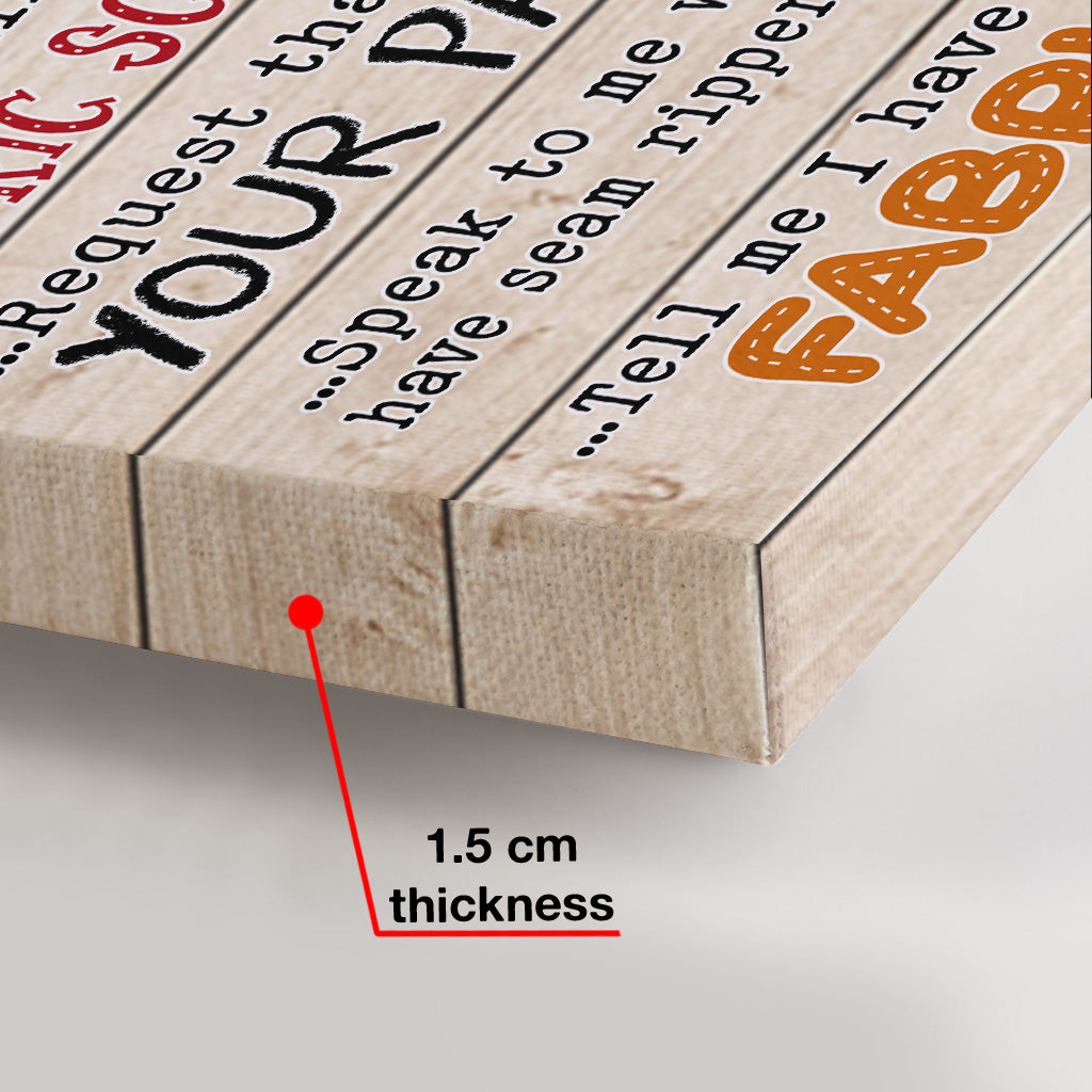 My Sewing Room - Personalized Sewing Canvas And Poster