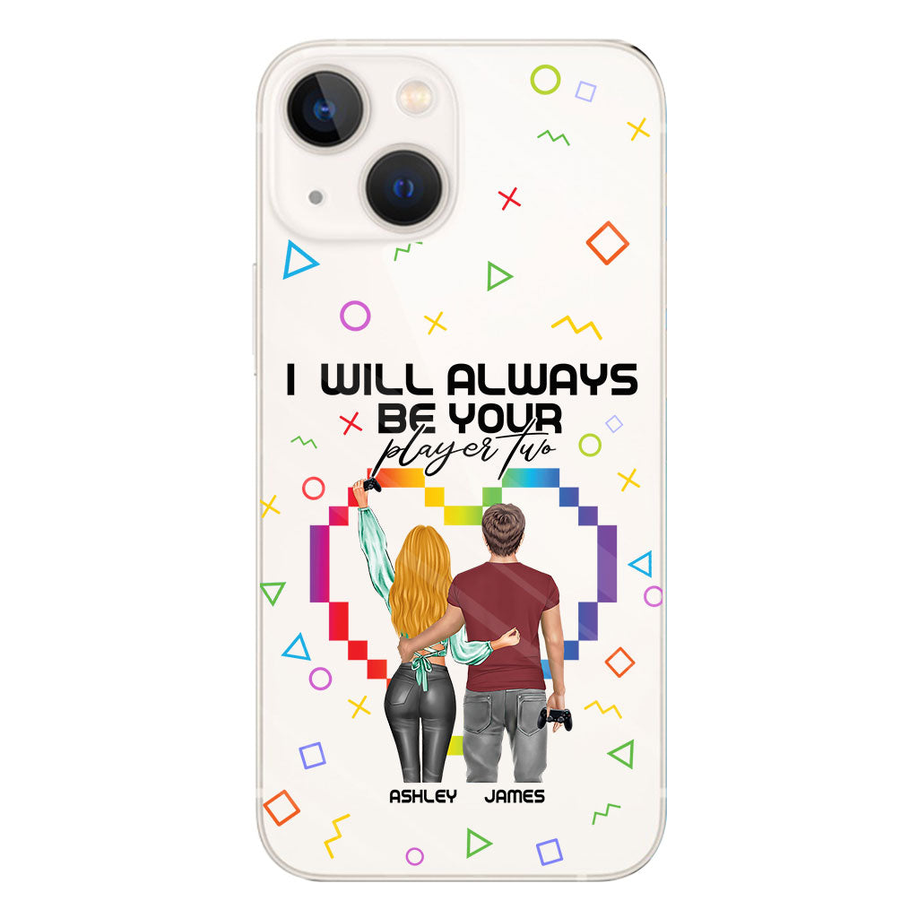 I Will Always Be Your Player Two - Personalized Video Game Clear Phone Case
