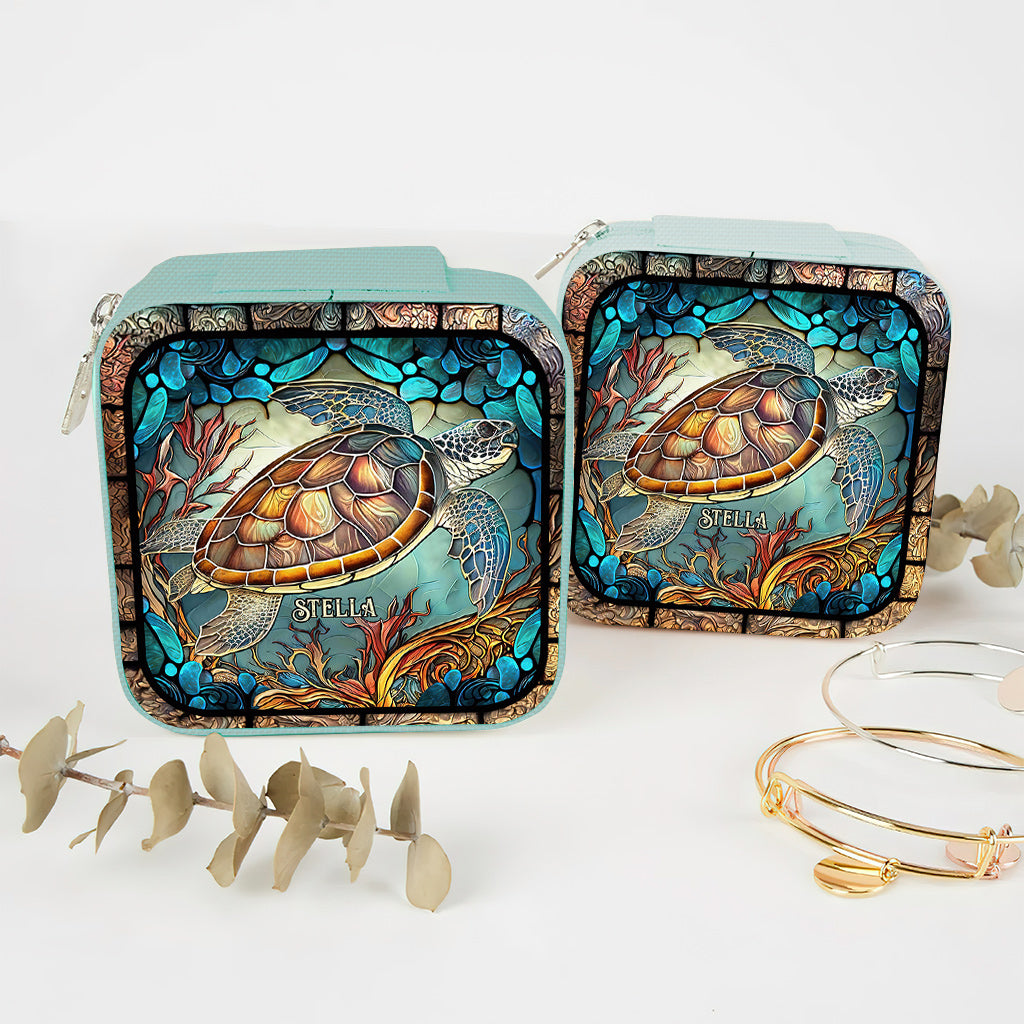 Love Turtles - Personalized Turtle Jewelry Box