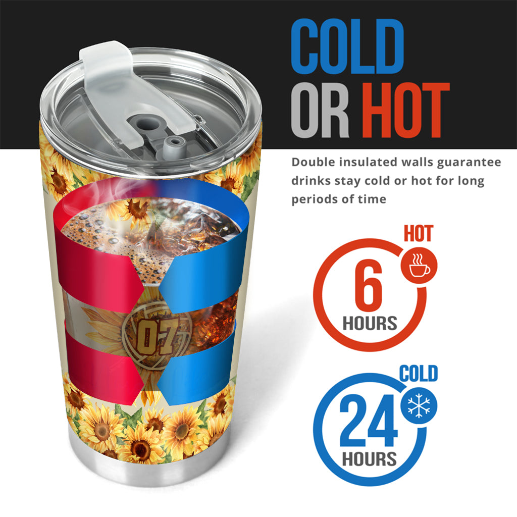 You Are My Sunshine - Personalized Volleyball Tumbler