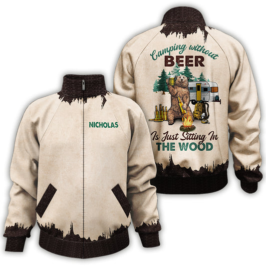 Camping Without Beer - Personalized Camping Zip Jacket