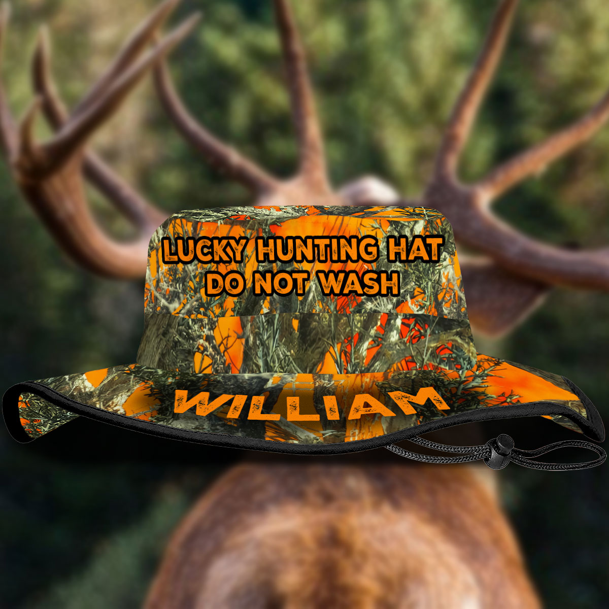 Lucky Hunting Hat - Personalized Hunting Boonie Hat