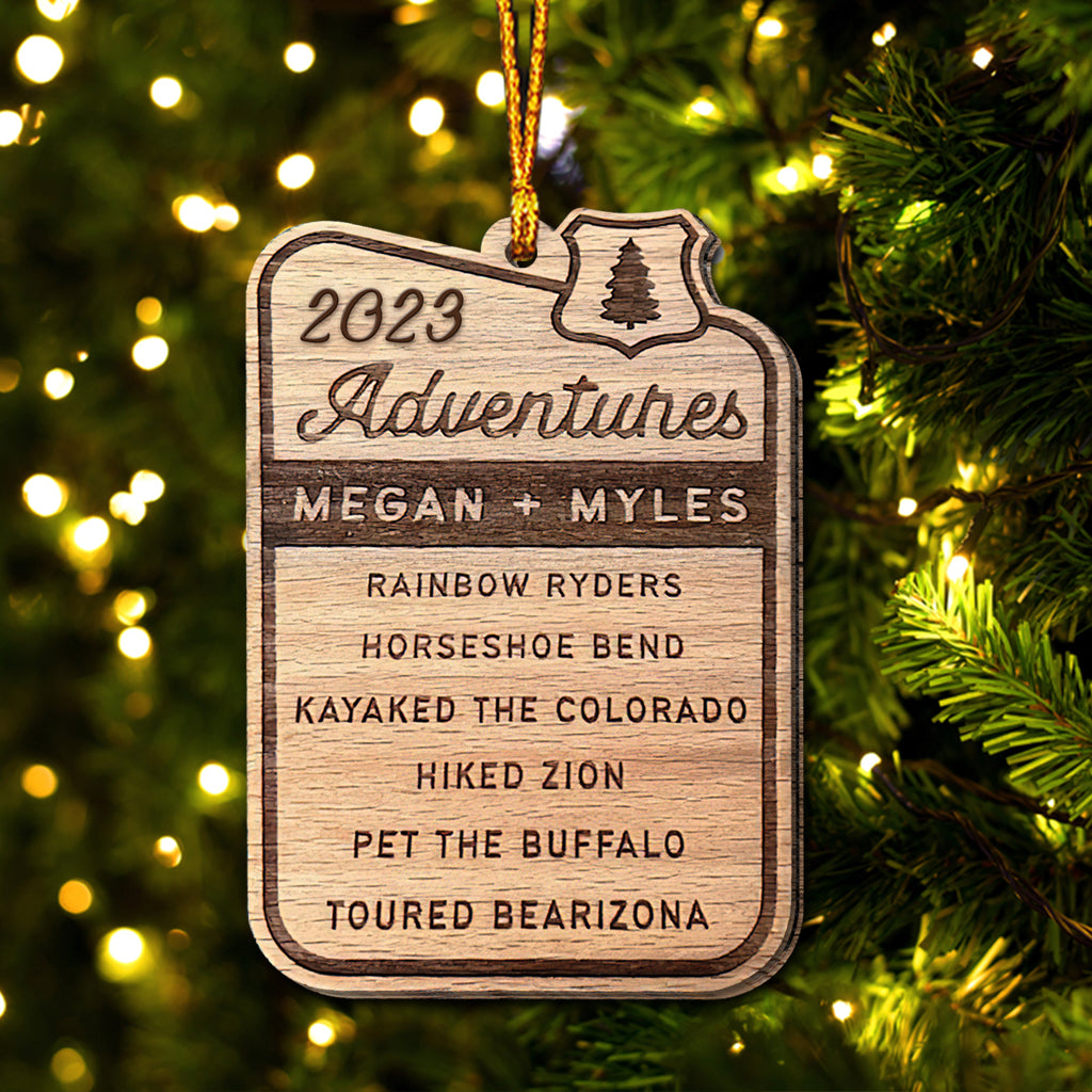 Favorite Adventure - Personalized Travelling Ornament