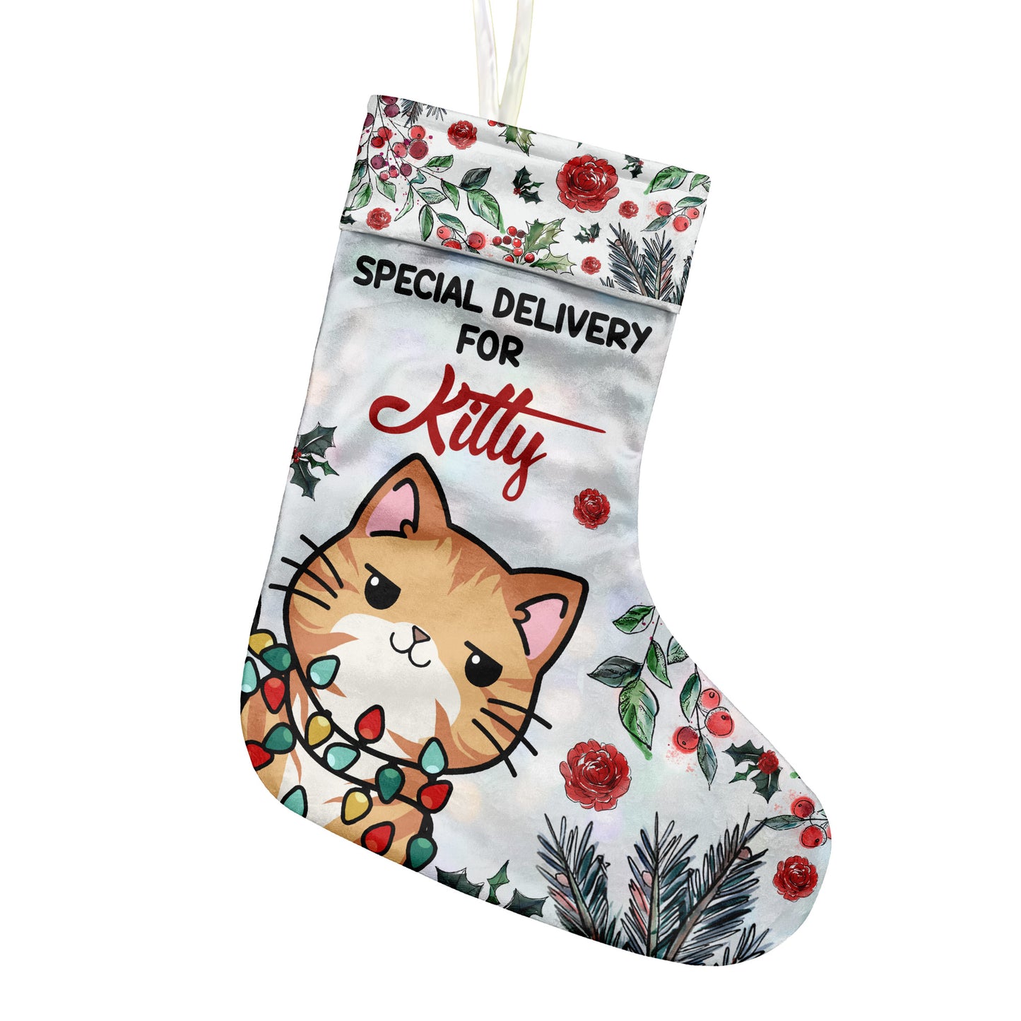Special Delivery - Personalized Cat Christmas Stockings