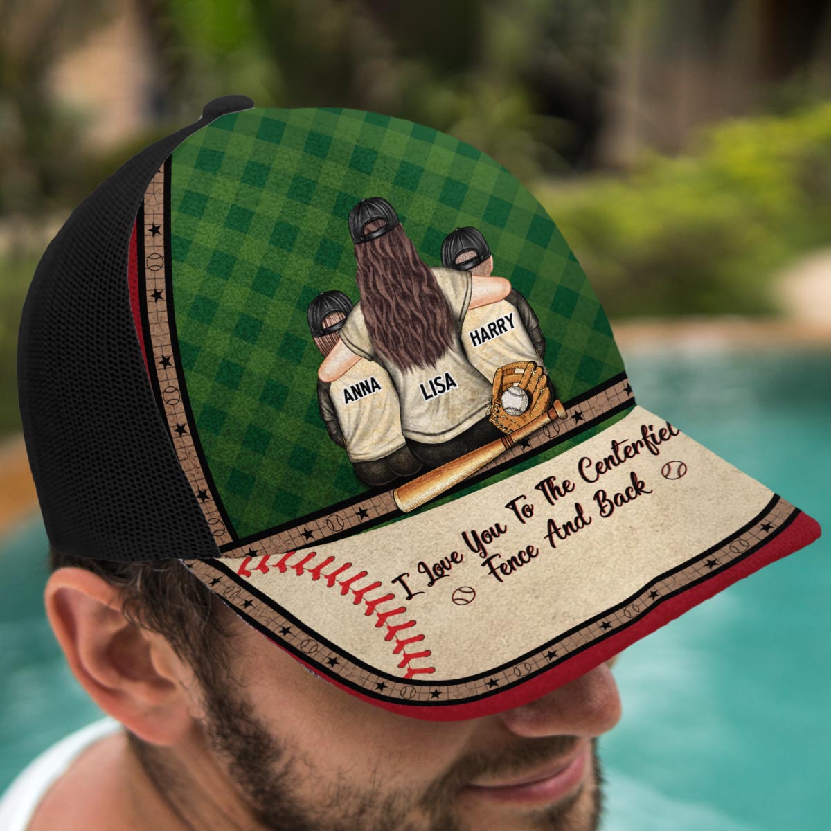My Heart Is On That Field - Personalized Baseball Trucker Hat