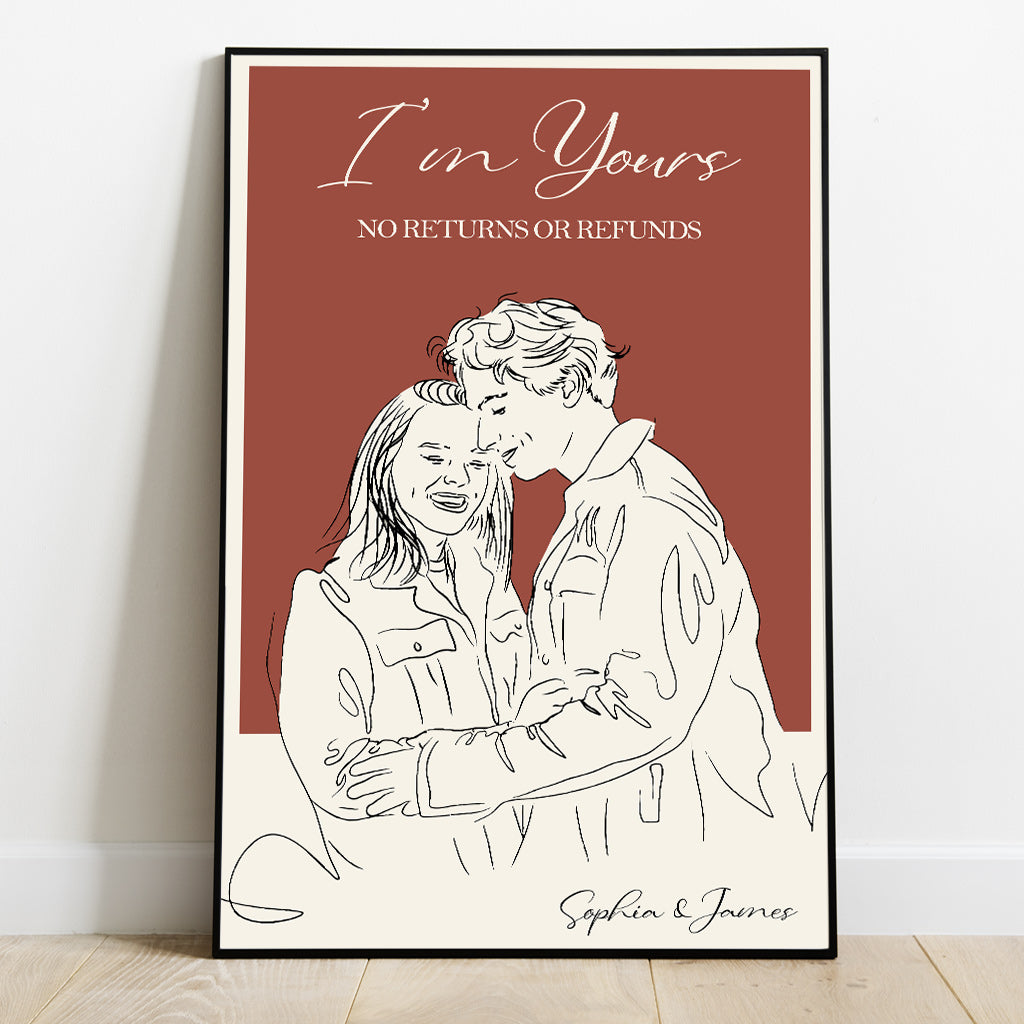 I'm Yours - Personalized Couple Canvas And Poster