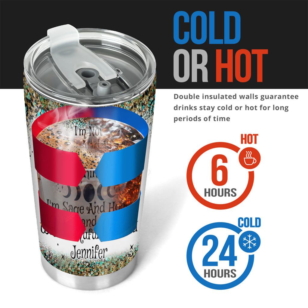 I'm Not Sugar And Spice - Personalized Yoga Tumbler