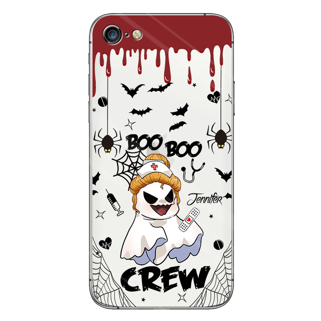 Boo Boo Crew - Personalized Nurse Clear Phone Case
