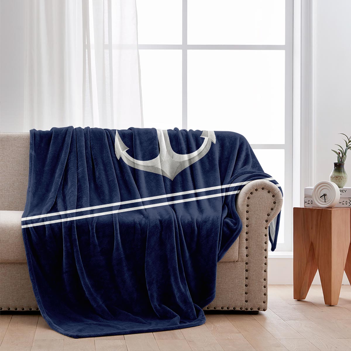 Welcome Aboard - Personalized Pontoon Blanket