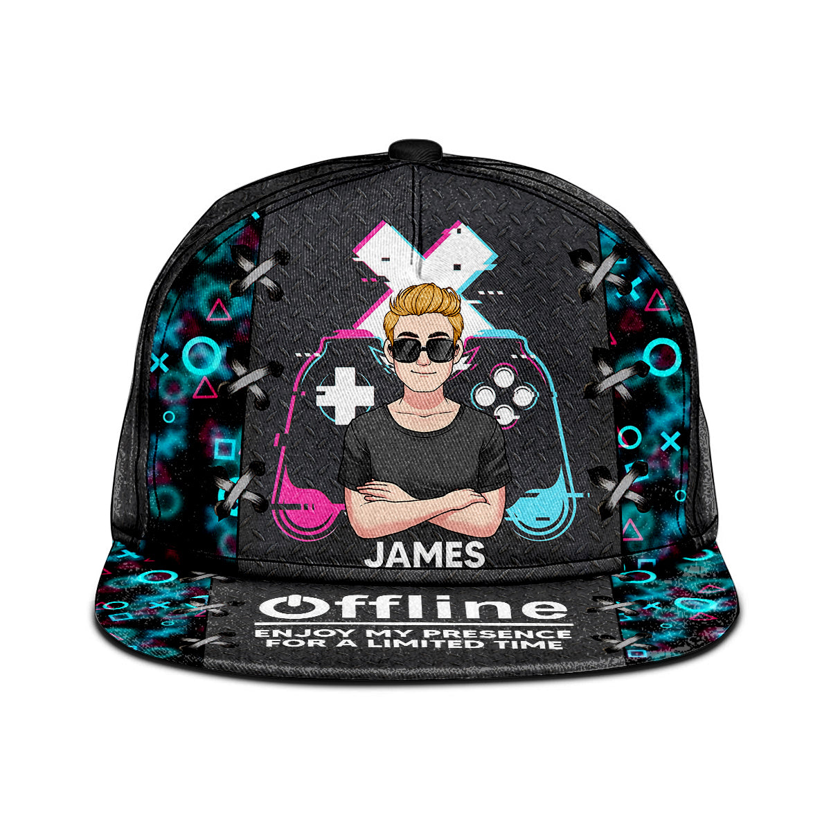 Offline Enjoy My Presence - Personalized Video Game Snapback