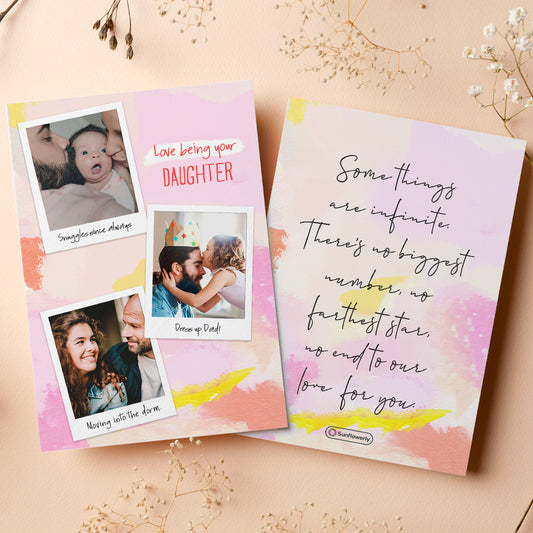 Love Being Your Daughter - Personalized Greeting Card