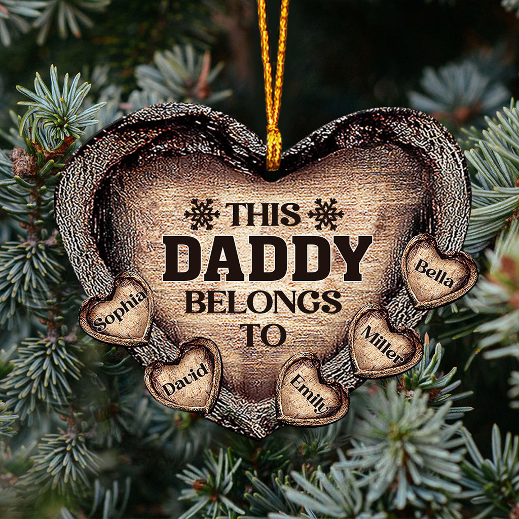 This Dad / Mom / Grandma / Grandpa Belongs To - Personalized Father Ornament