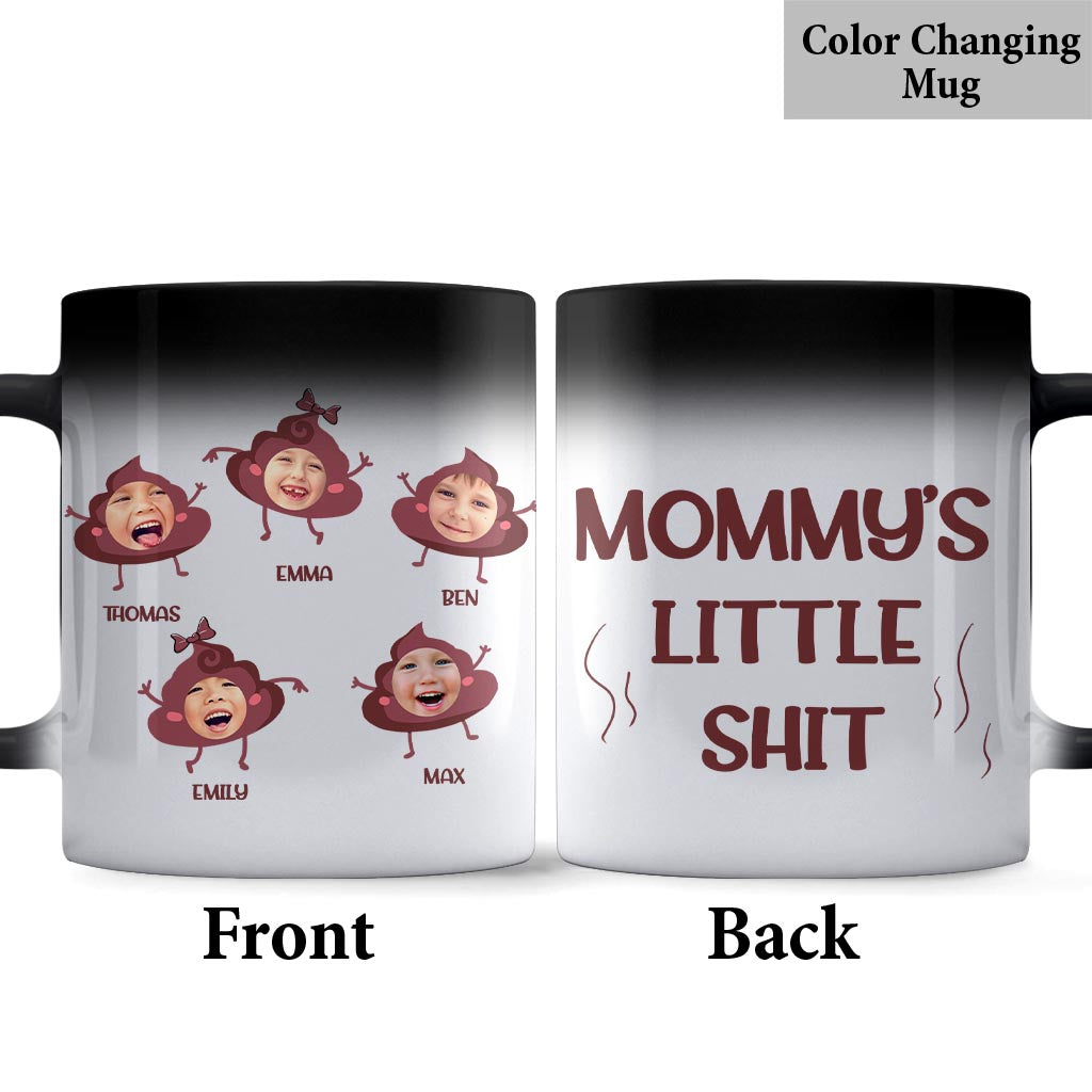 Daddy's Little Shit - Gift for dad, grandpa, mom, uncle, aunt, grandma - Personalized Mug