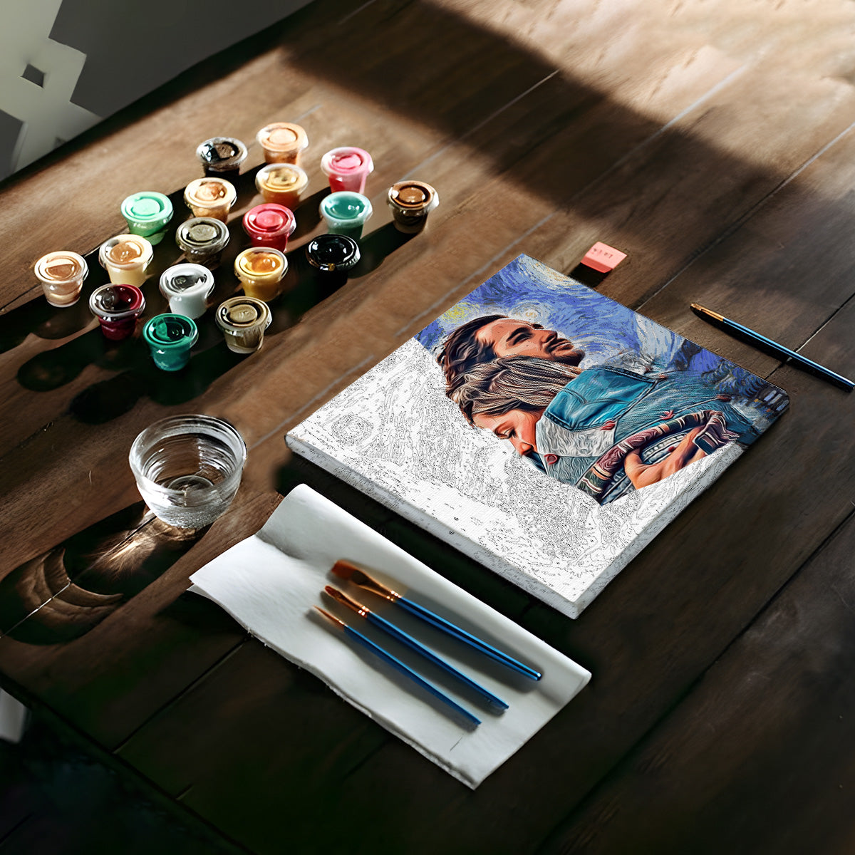 Starry Night - Personalized Couple Paint By Numbers Kit