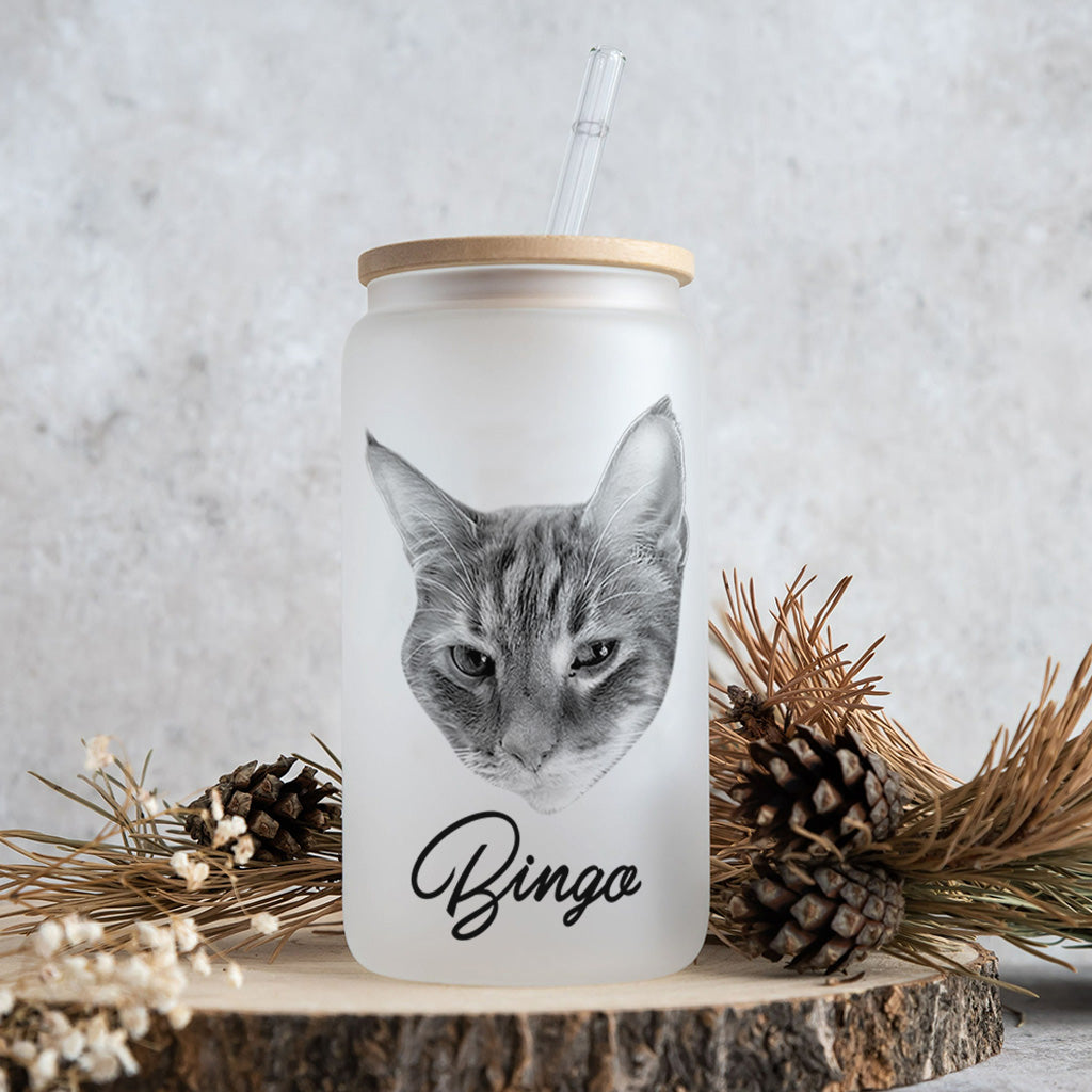 Everything Taste Better - Gift for cat lovers, dog lover - Personalized Can Glass