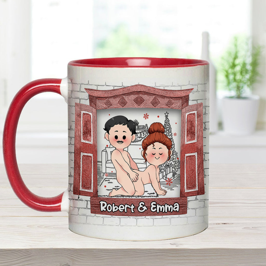All I Want For Christmas Is You - Personalized Couple Accent Mug