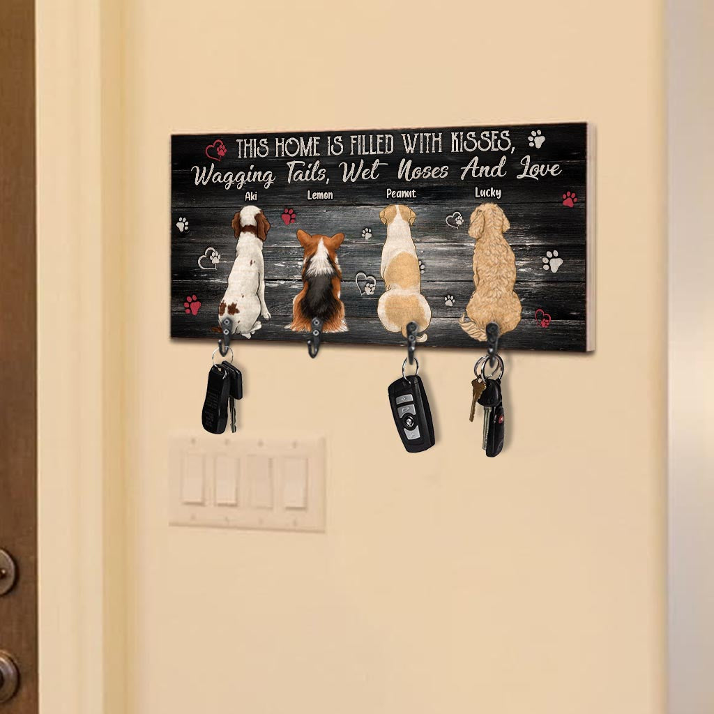 This Home Is Filled With Love - Personalized Dog Key Rack